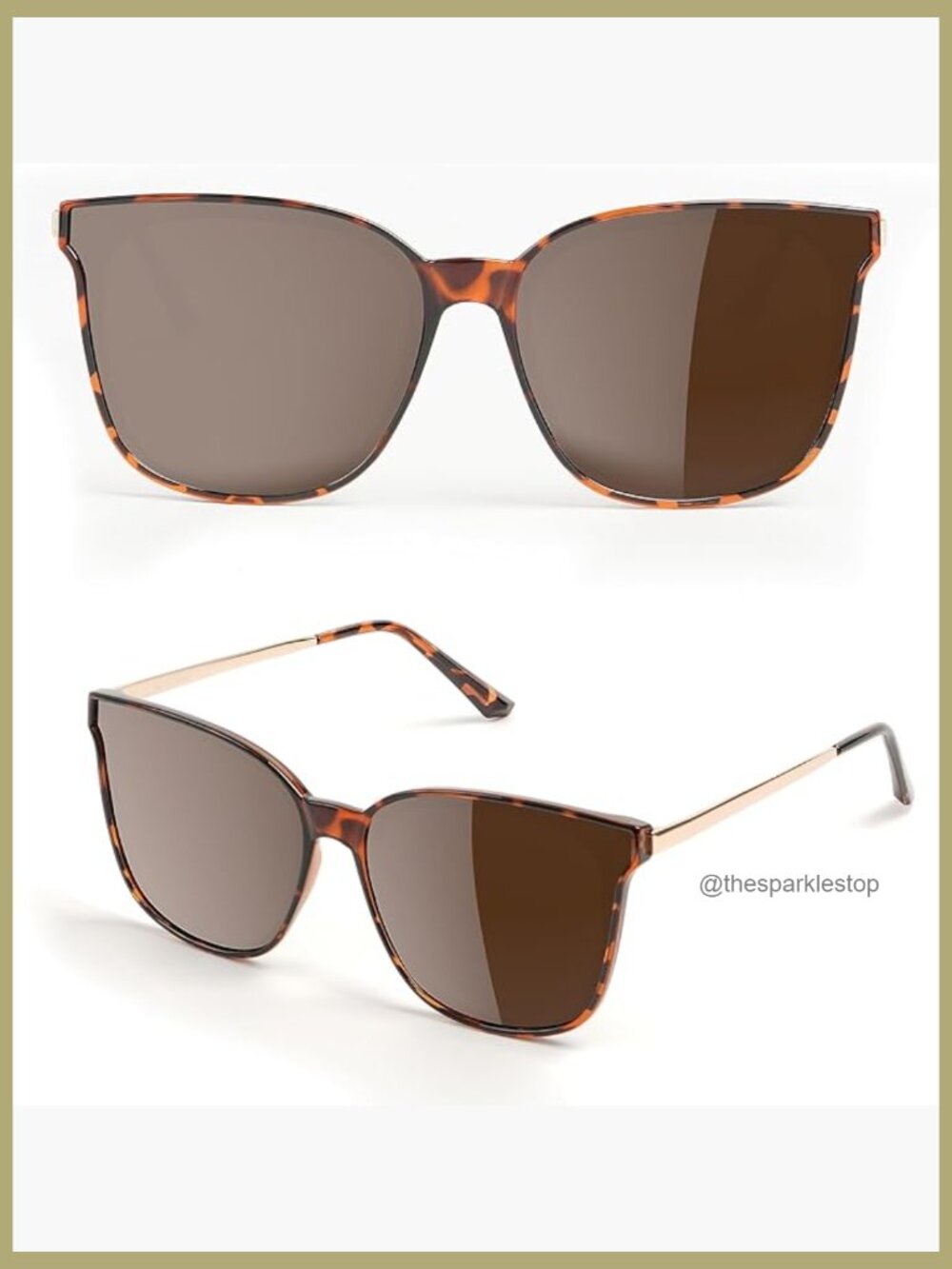 TAC Polarized Square Sunglasses TR90 Frame UV400 Protection Lightweight